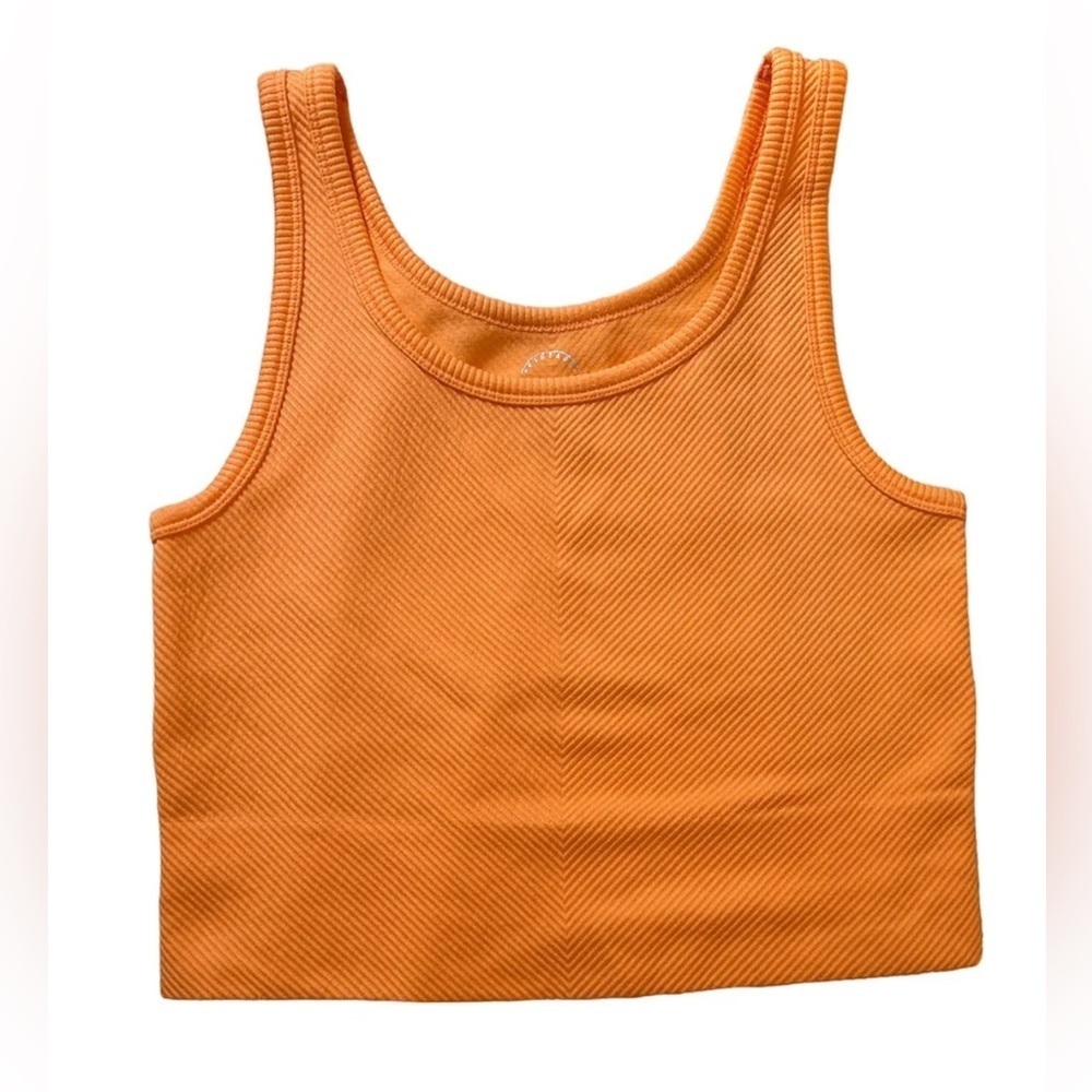 One Step Up Neon Peach Tank Top Size L